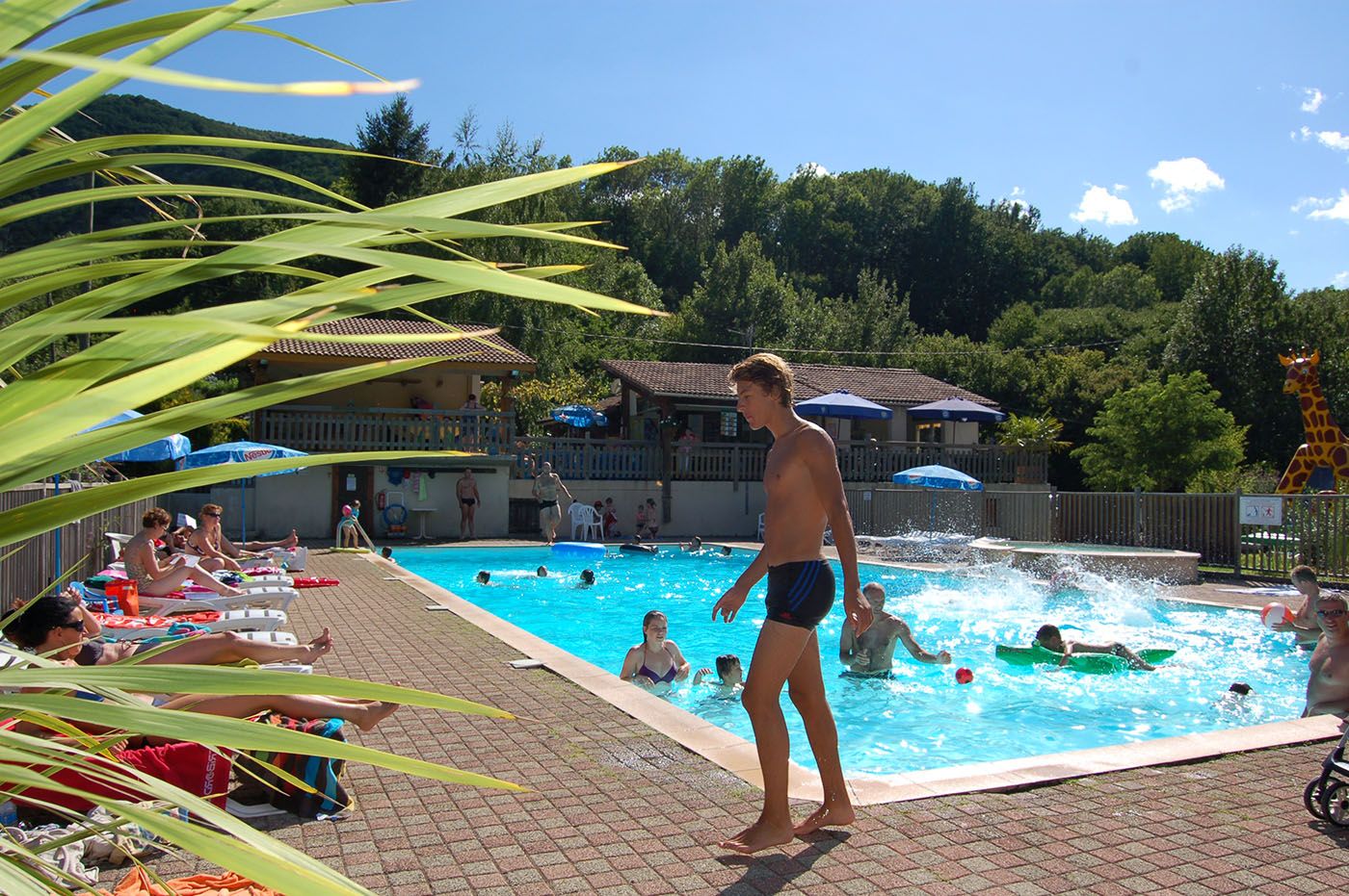 The campsite swimming pool