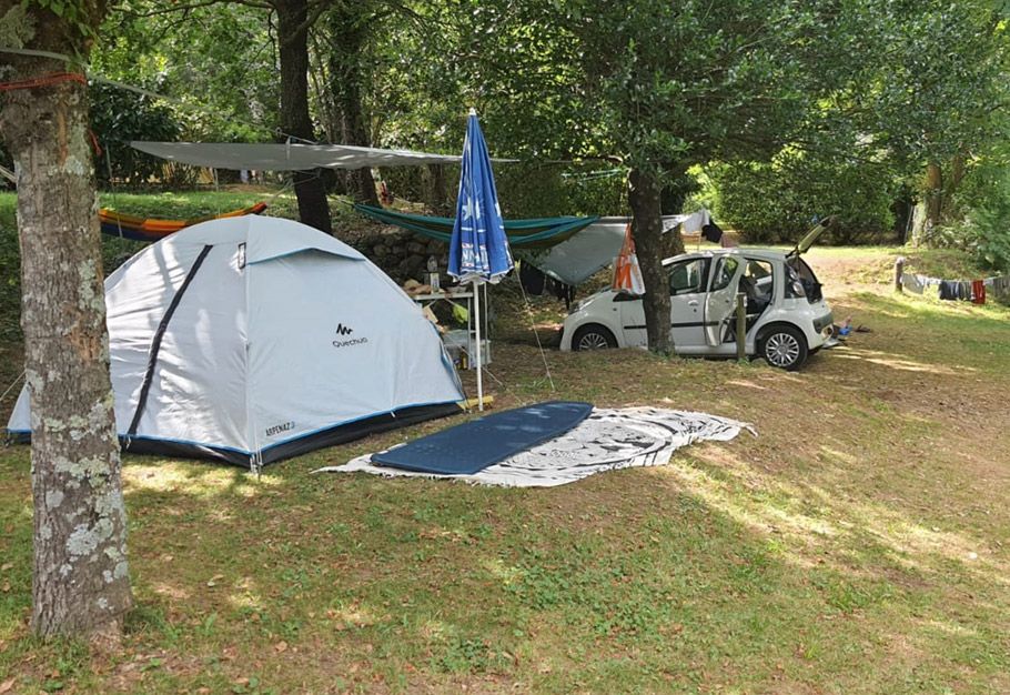 Les emplacements du camping