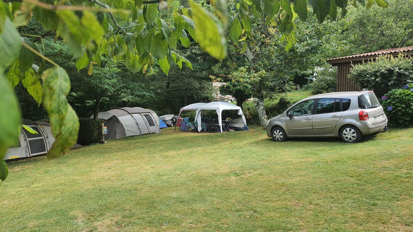 The pitches of the campsite