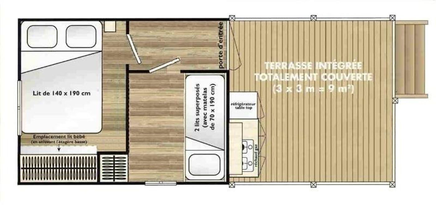 Mobil-home Ti-Cool 4 personnes